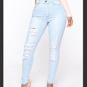 Fashion Nova Distressed Jeans